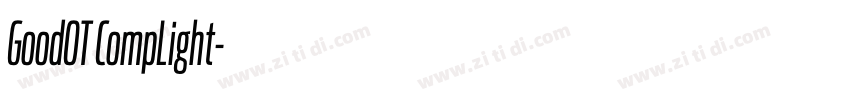 GoodOT CompLight字体转换